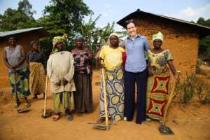 Julia visiting Bunzi Village last year
