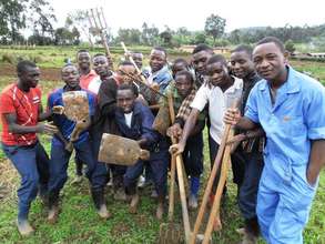 Students at the school Garden