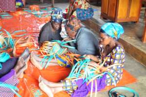 Give Elderly Women Basketry Skills
