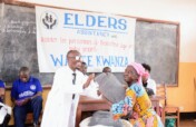 Warm Elderly People in Bukavu With Blankets