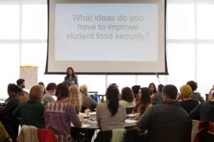 Students & staff are working together on hunger