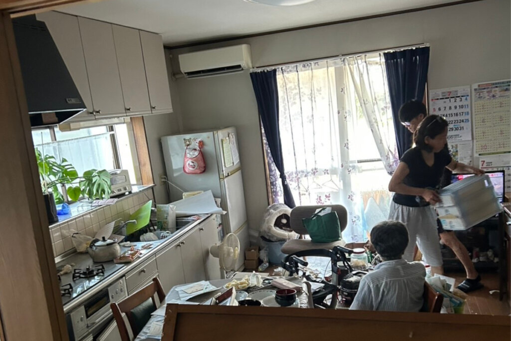 Inside the facility after earthquake