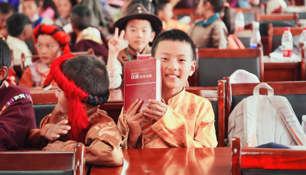 Give a Dictionary to a Child in the Countryside