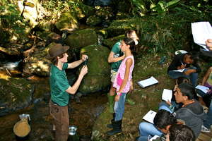 And a group in the river
