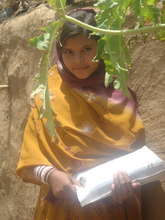On her way to the learning centre.....