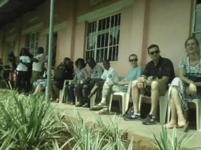 Visitor from Lithuania at the beneficiary school