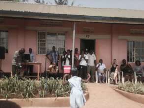 One of the pupil at school dancing