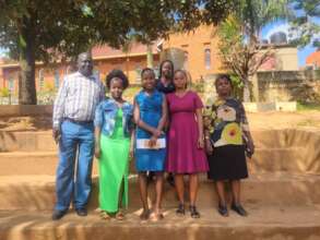 School and UYSTO teams after pads distribution