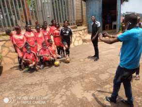 Beneficiary of the project girl's football team