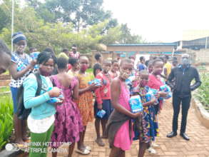 Project beneficiaries at Namungona Kigobe P.S