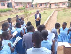 Our volunteer feild officer together with pupils