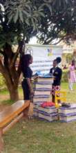 Field officers ready with sanitary wears .