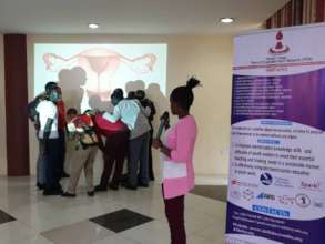 senior men naming parts of the reproductive system