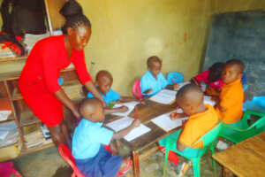Sponsored Children attending class