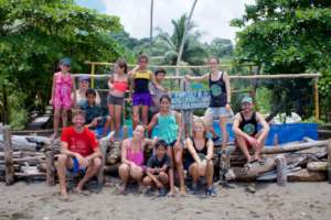 Out reach efforts, kids visiting project in Rincon