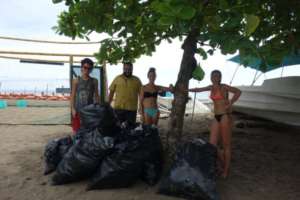 Look at all the rubish these guys picked up.