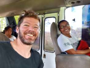 Our team leading a trip to learn about compost