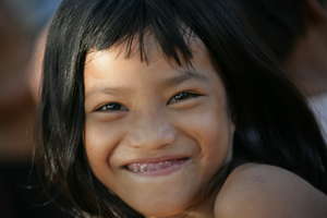 Girl smiling