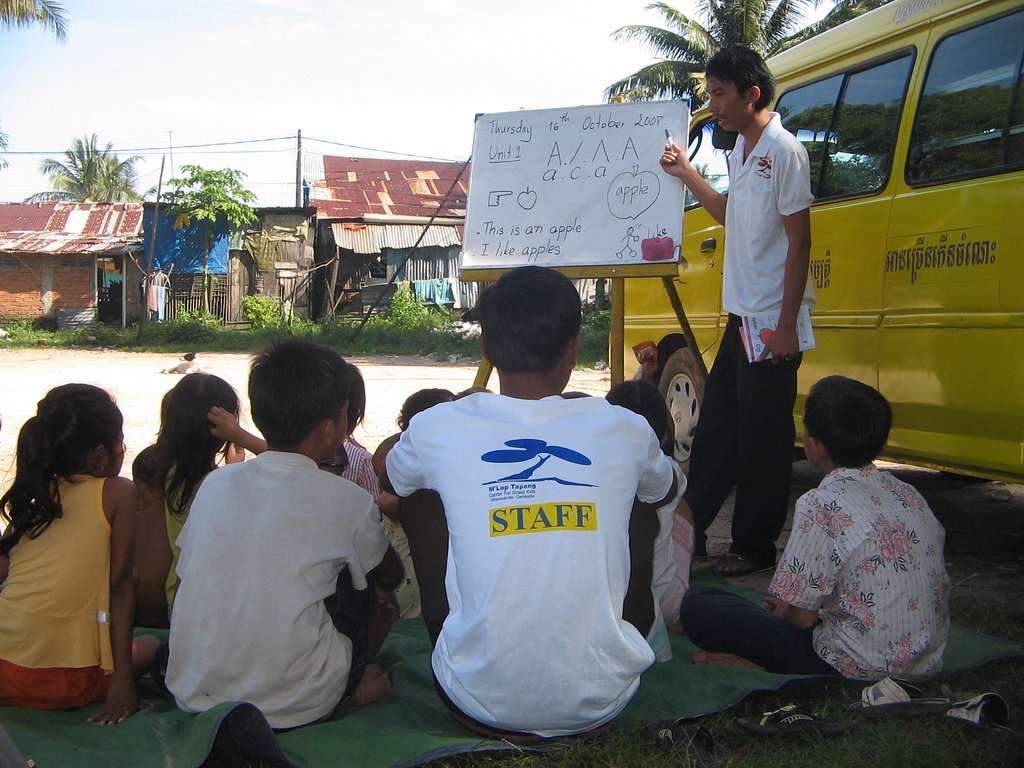 New Mobile Library for Street Children in Cambodia