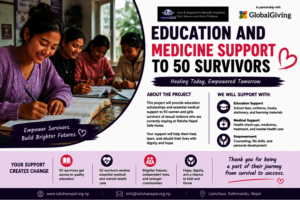 Education and Health Support for 50 survivors