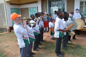 Students at St Lucy's School for the Blind