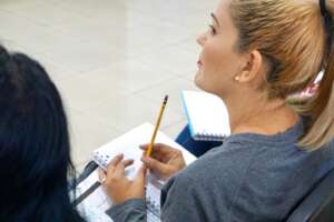 Program beneficiary during the training.
