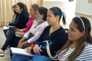 Program beneficiaries during group therapy.