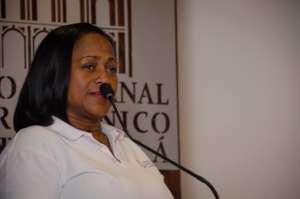 Erika during her speech in CAPTA 2 graduation