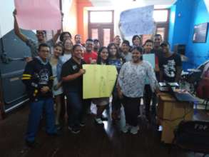 With the young musicians of Danilo Perez