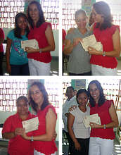 All the women received a scholarship certificate