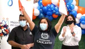 CAPTA graduate embracing her course completion