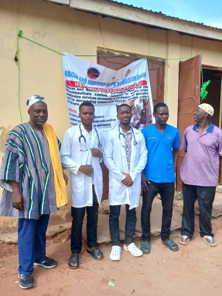 Medical outreach, while the hospital was build