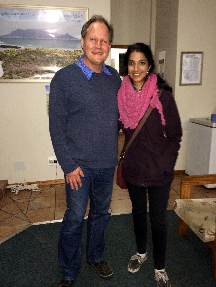 June, 2014: Gita & Peter (local partner) in SA