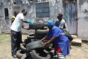 Tyres for playground