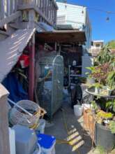 Ralph's lonely home before rescue