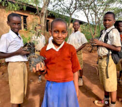 Tree planting day at Munga Primary School
