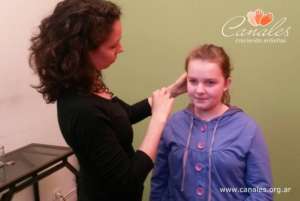 10 year old Zoe getting ready for the shooting