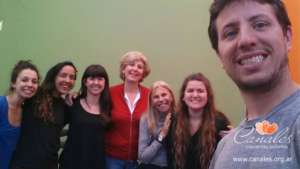 Part of the deaf and hearing video team.