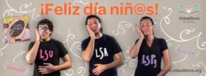 The same book in three different Sign Languages