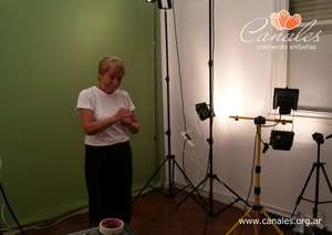 Dora at the studio