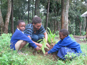 Sungu School teacher and students.