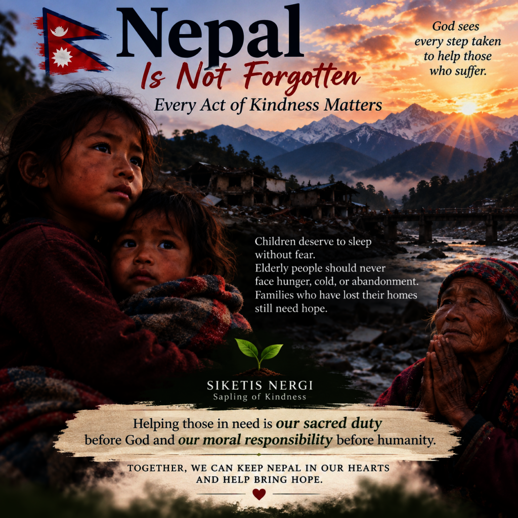 For Nepal's Children and Elderly - Hope Must Survi