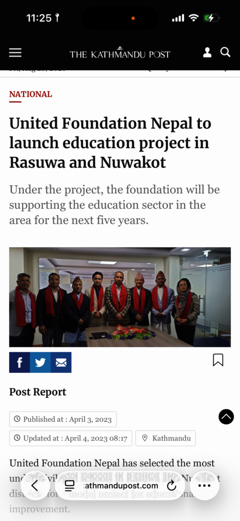 Nepal Flood Relief for Rasuwa and Nuwakot Families