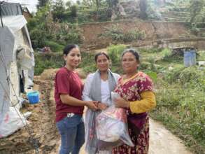 Reaching women with relief supplies