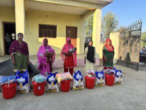Food and warm supplies for affected families