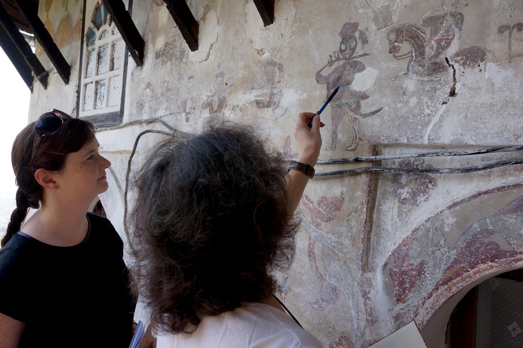 Prep work to save the city's unique wall paintings