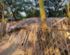 Typical poor people houses in Bangladesh
