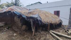 Fully damaged housing