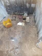 Bathroom of Displaced Family in Gaza