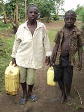 the young ones at the helm of collecting water